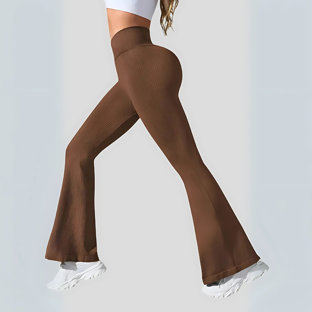 Figurformende Leggings mit Schlag