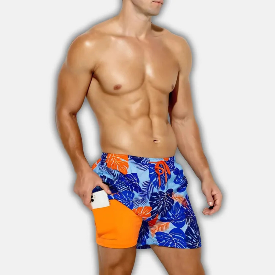 Short de bain homme séchage rapide