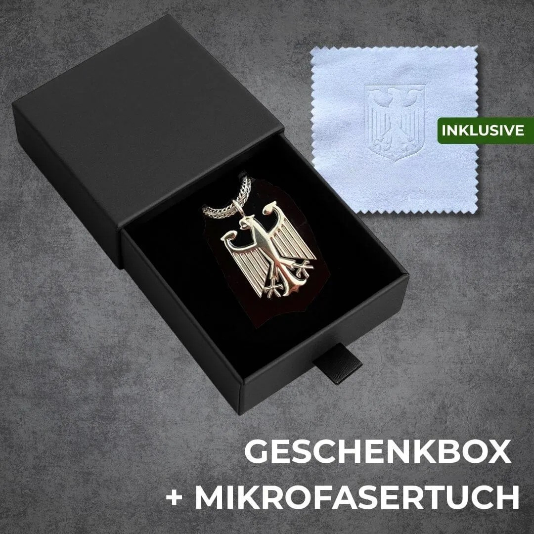 Edelstahlkette mit Adleranhänger