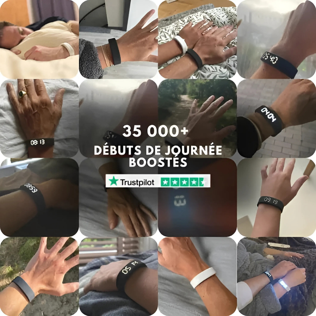 Bracelet intelligent de réveil silencieux