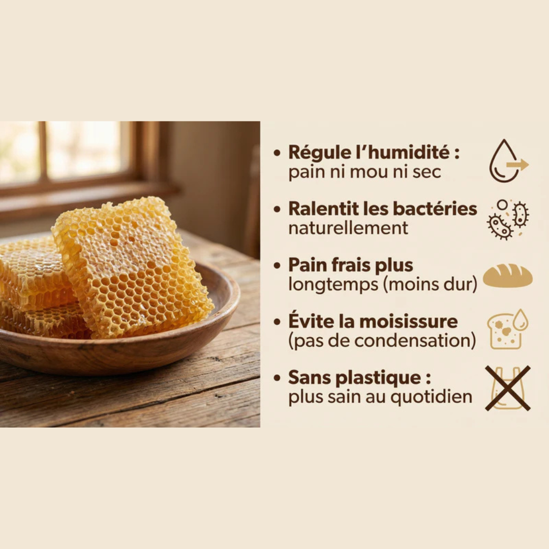 Sac conservation pain tissu naturel