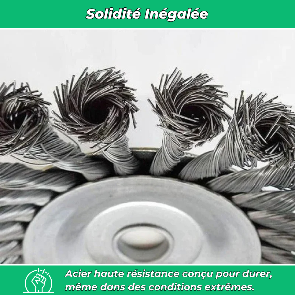 Tête de débroussailleuse universelle en acier torsadé