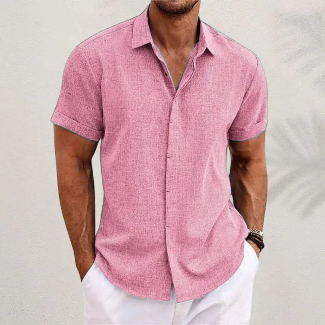 Chemise légère en lin pour homme