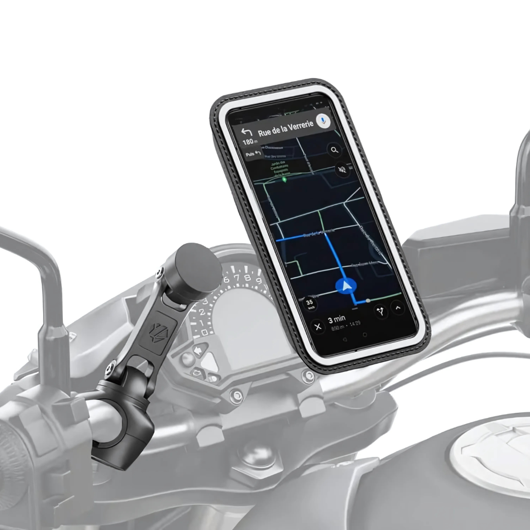 Support magnétique universel pour guidon de moto