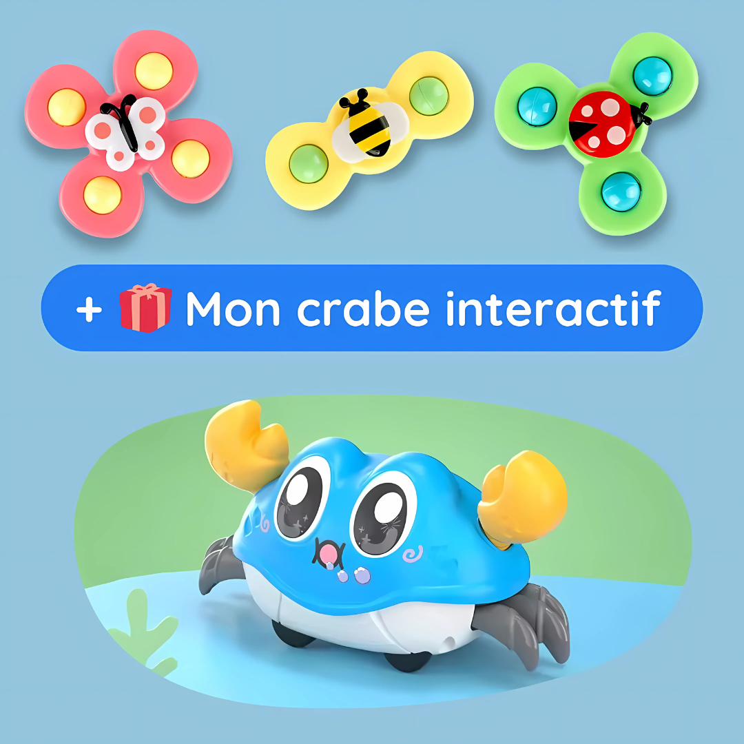 Toupies sensorielles pour bébé – Lot de 3