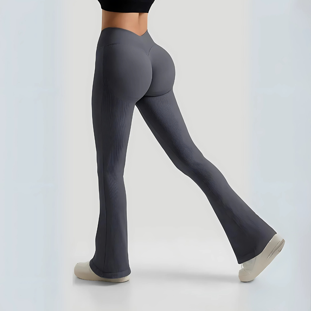 Figurformende Leggings mit Schlag