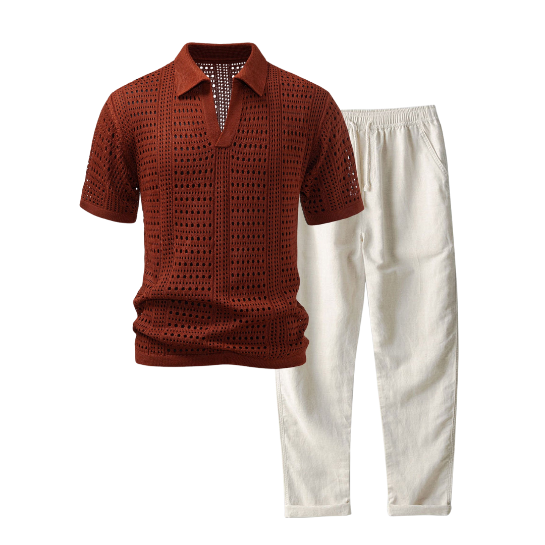 Ensemble rayé homme