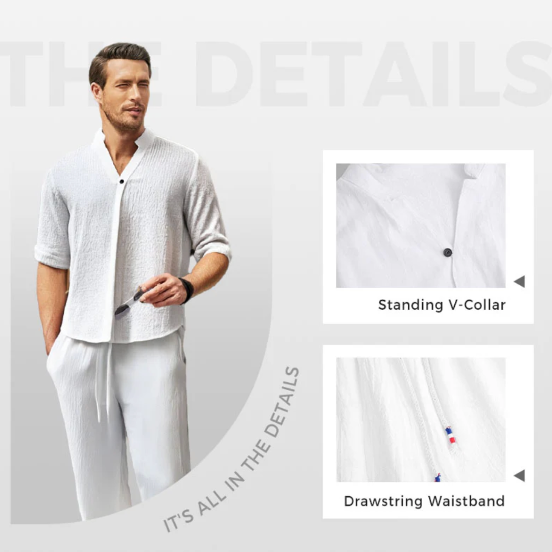 Ensemble 2 pièces en coton pour homme