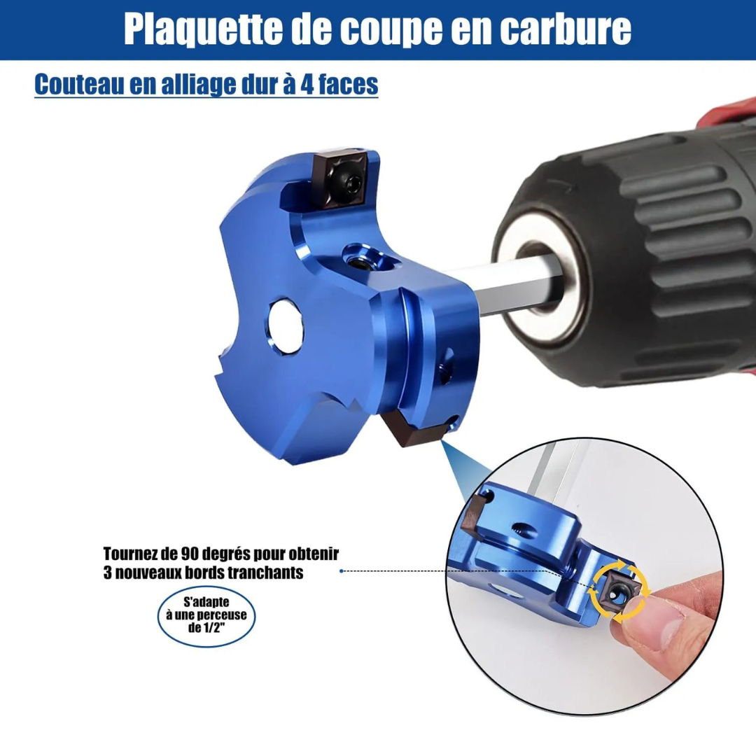 Ébavureur rotatif PVC