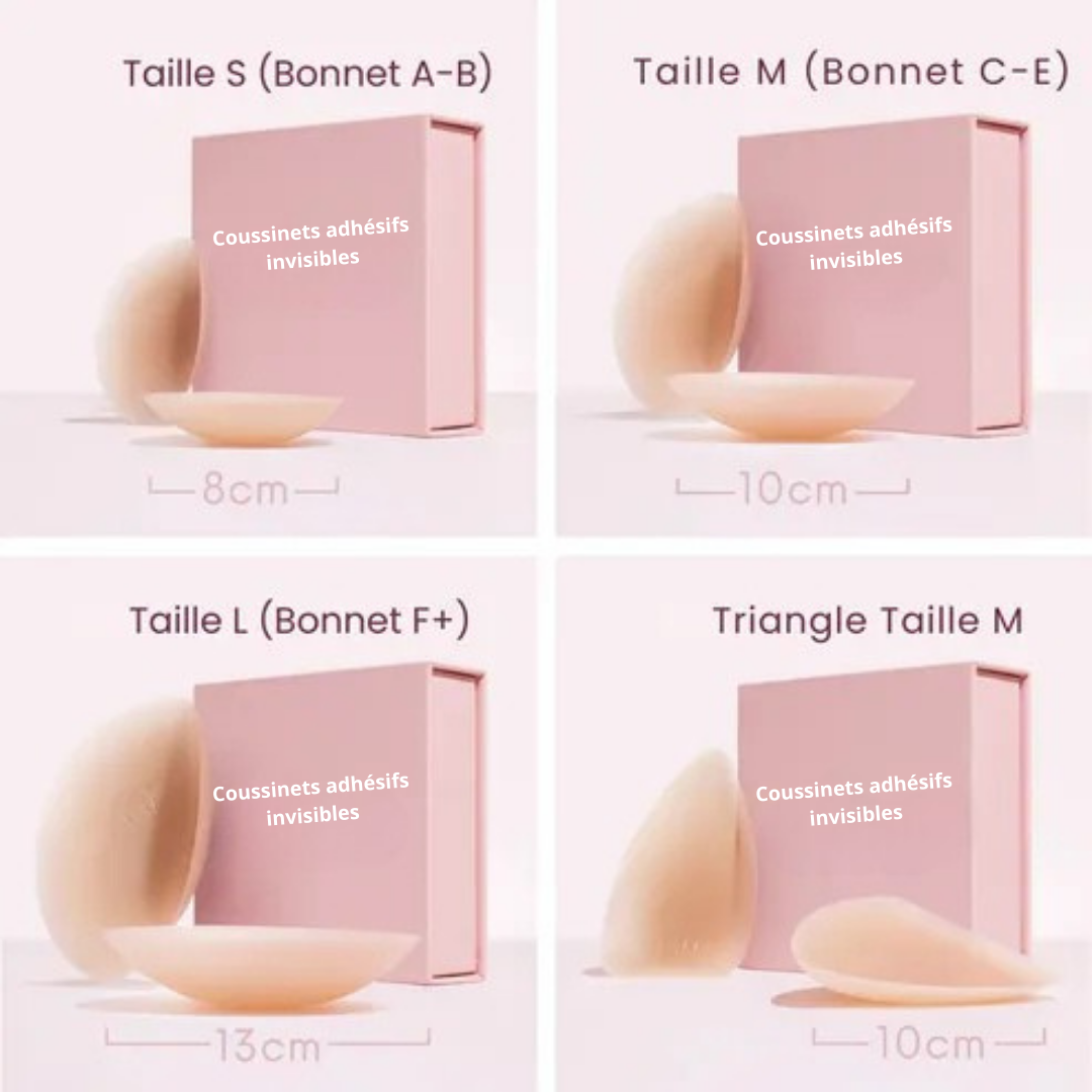 Coussinets adhésifs invisibles