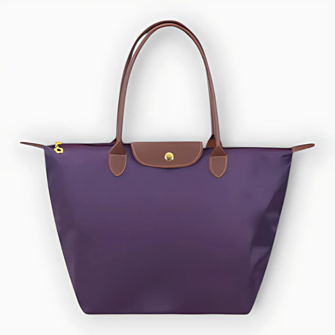 Elegante Oxford-Tasche mit Ledergriffen