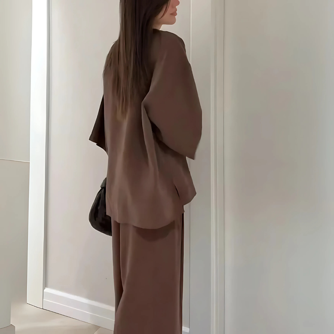 Casual V-Neck Set