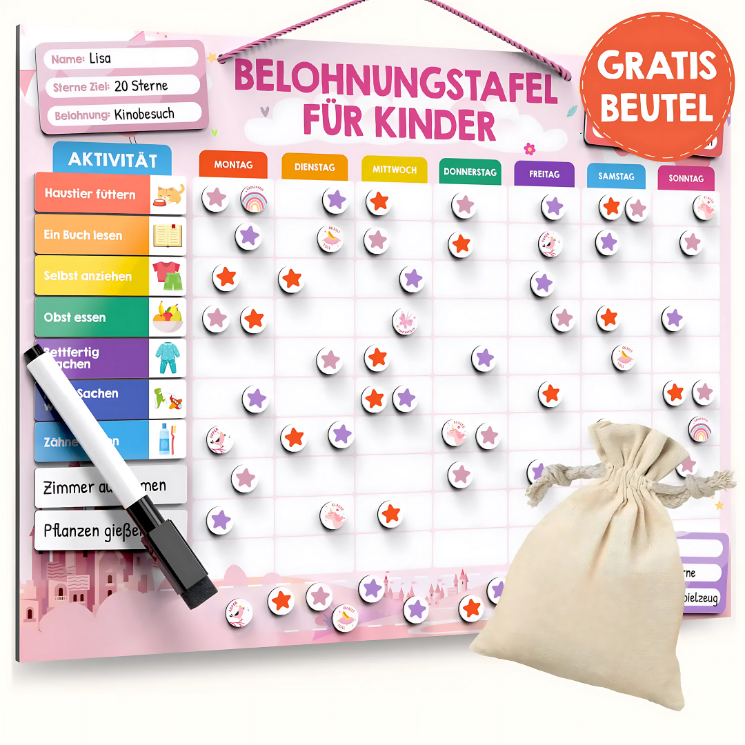 Belohnungstafel Kinder