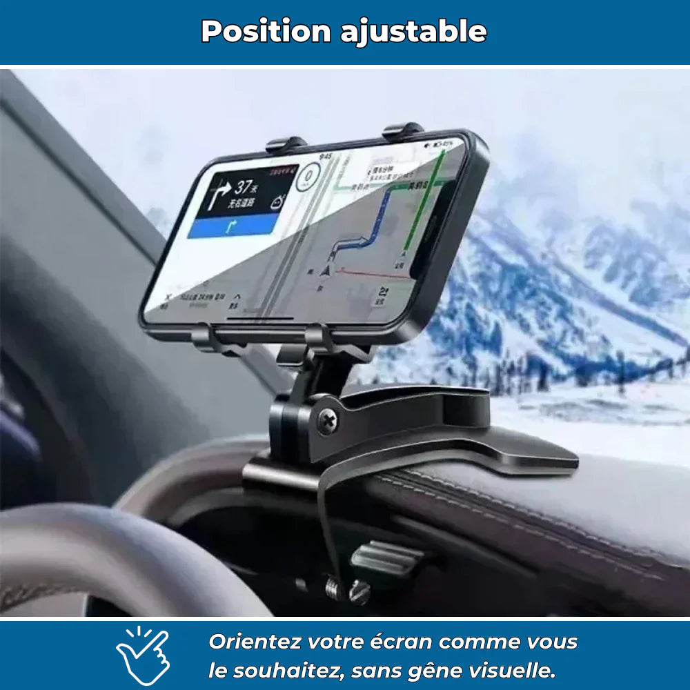 Support de téléphone rotatif pour tableau de bord
