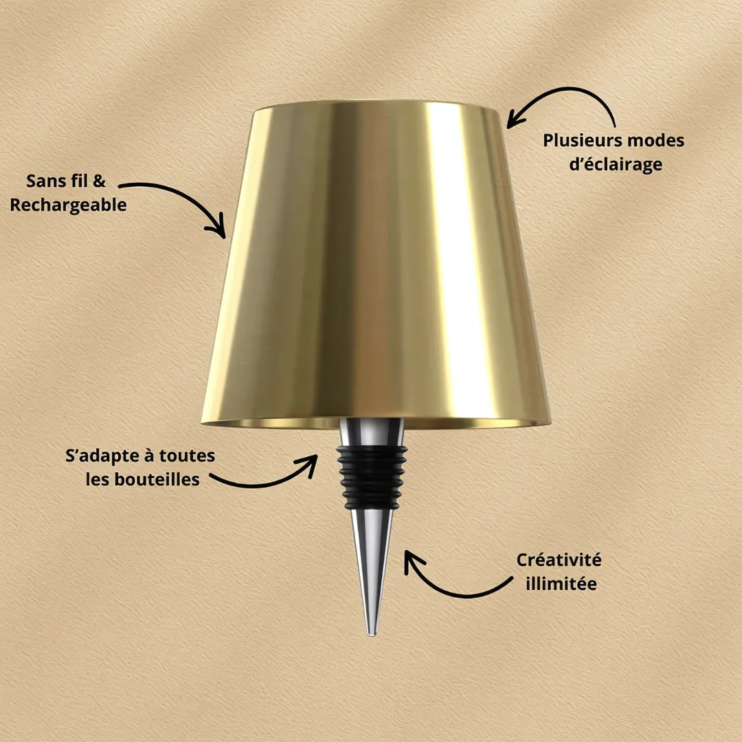 Lampe LED sans fil pour bouteilles