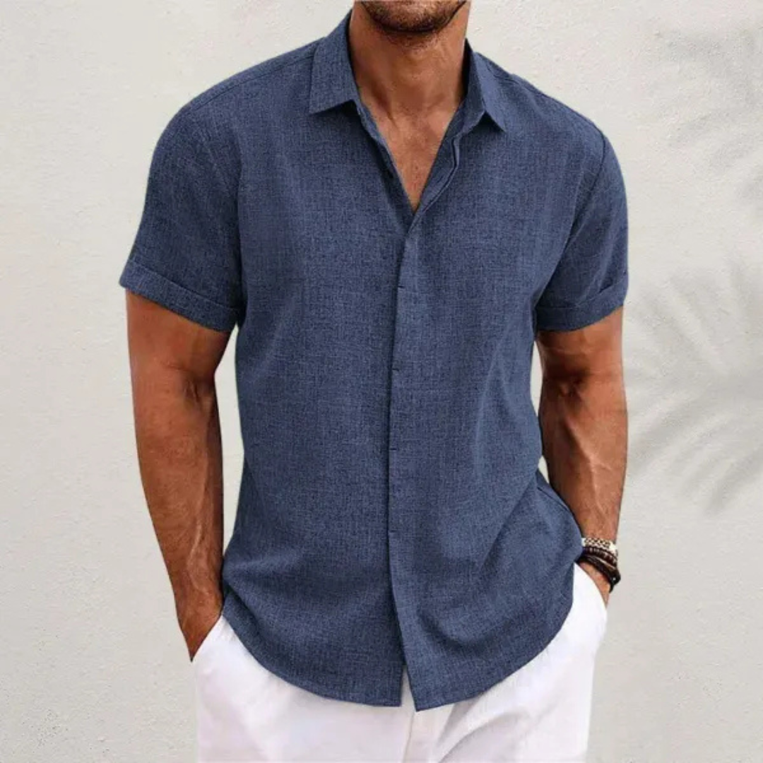Chemise légère en lin pour homme