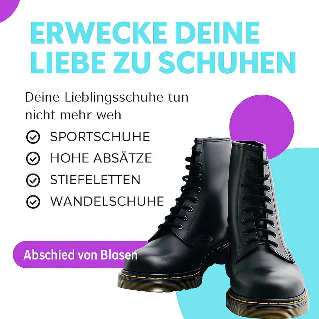 Fersenschoner aus Silikon mit Luftpolster