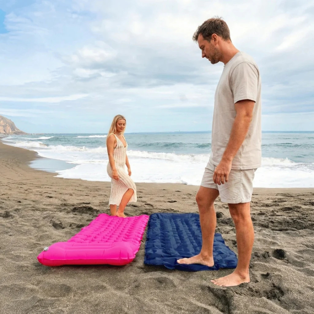 Matelas de Camping Gonflable Léger avec Pompe Intégrée