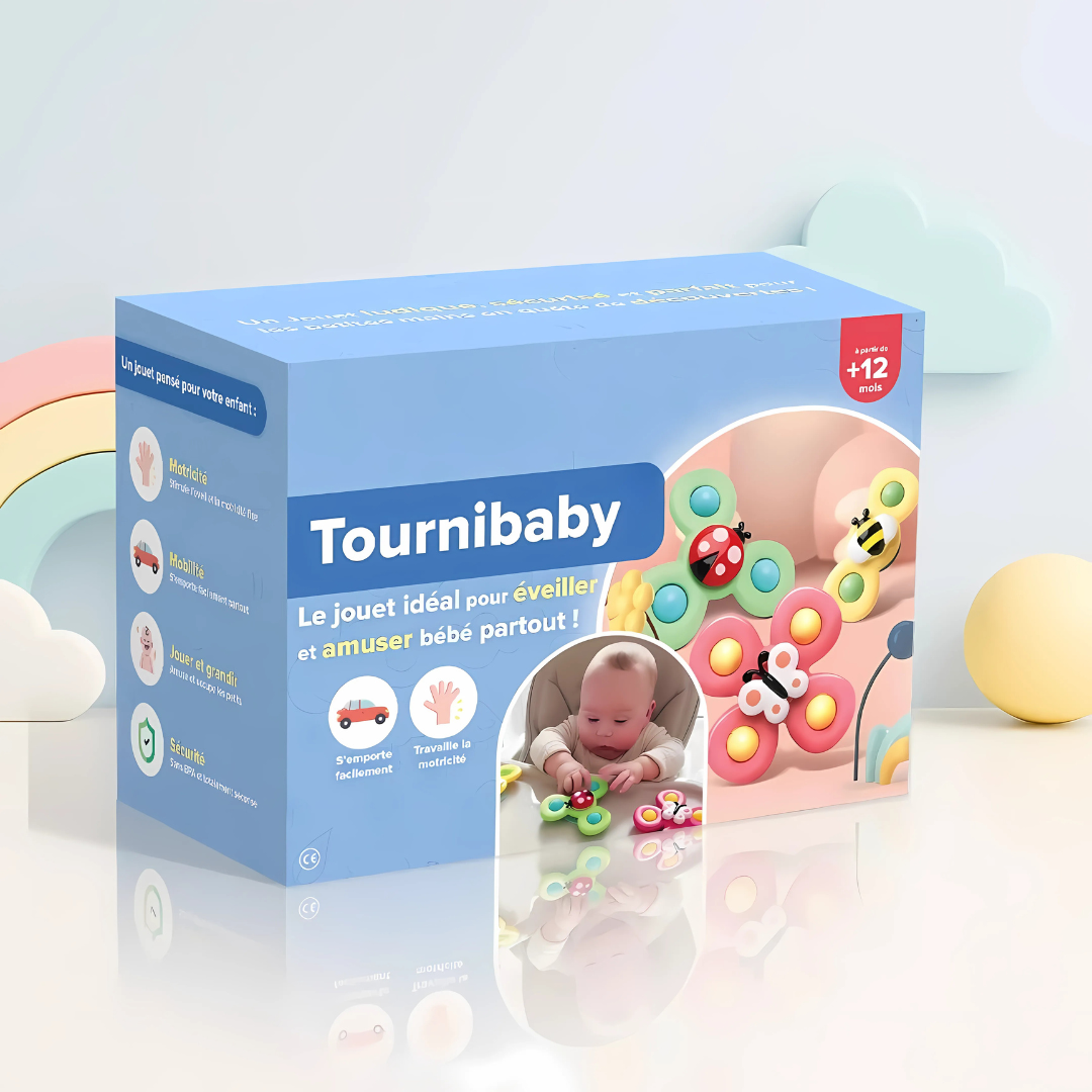 Toupies sensorielles pour bébé – Lot de 3