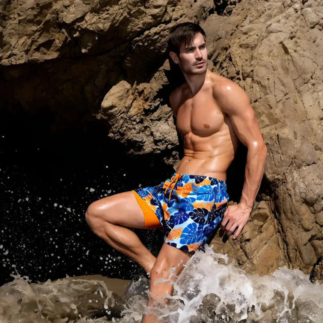 Short de bain homme séchage rapide