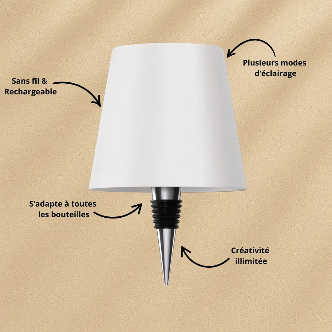 Lampe LED sans fil pour bouteilles