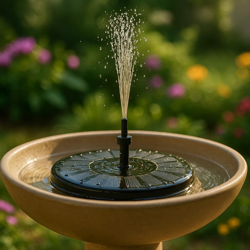 Solarbrunnen für Balkon, Garten & Terrasse