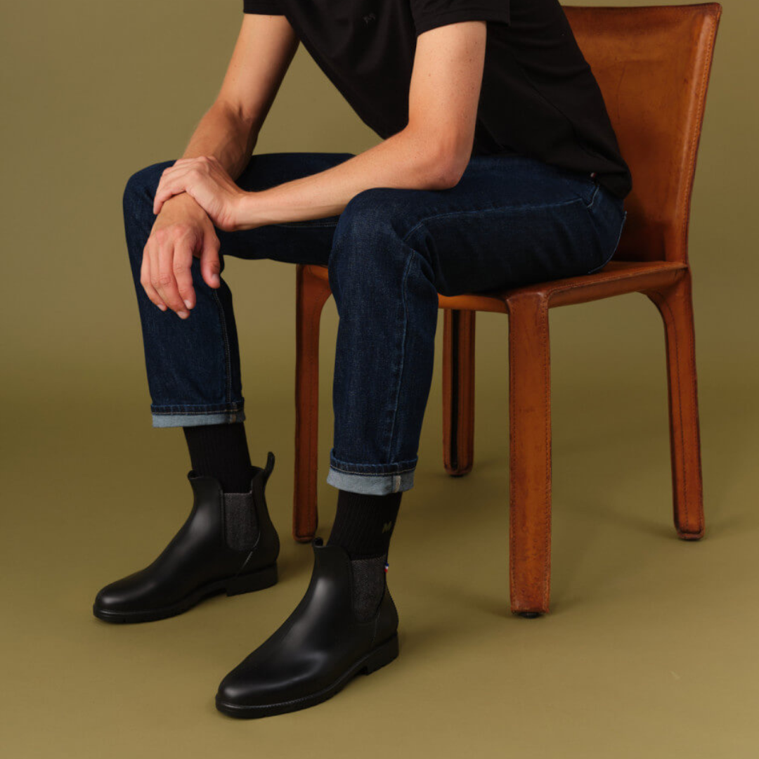 Bottes Chelsea Noires Imperméables