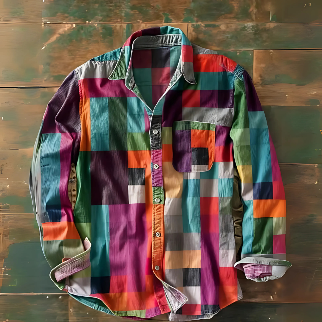 Chemise multicolore homme