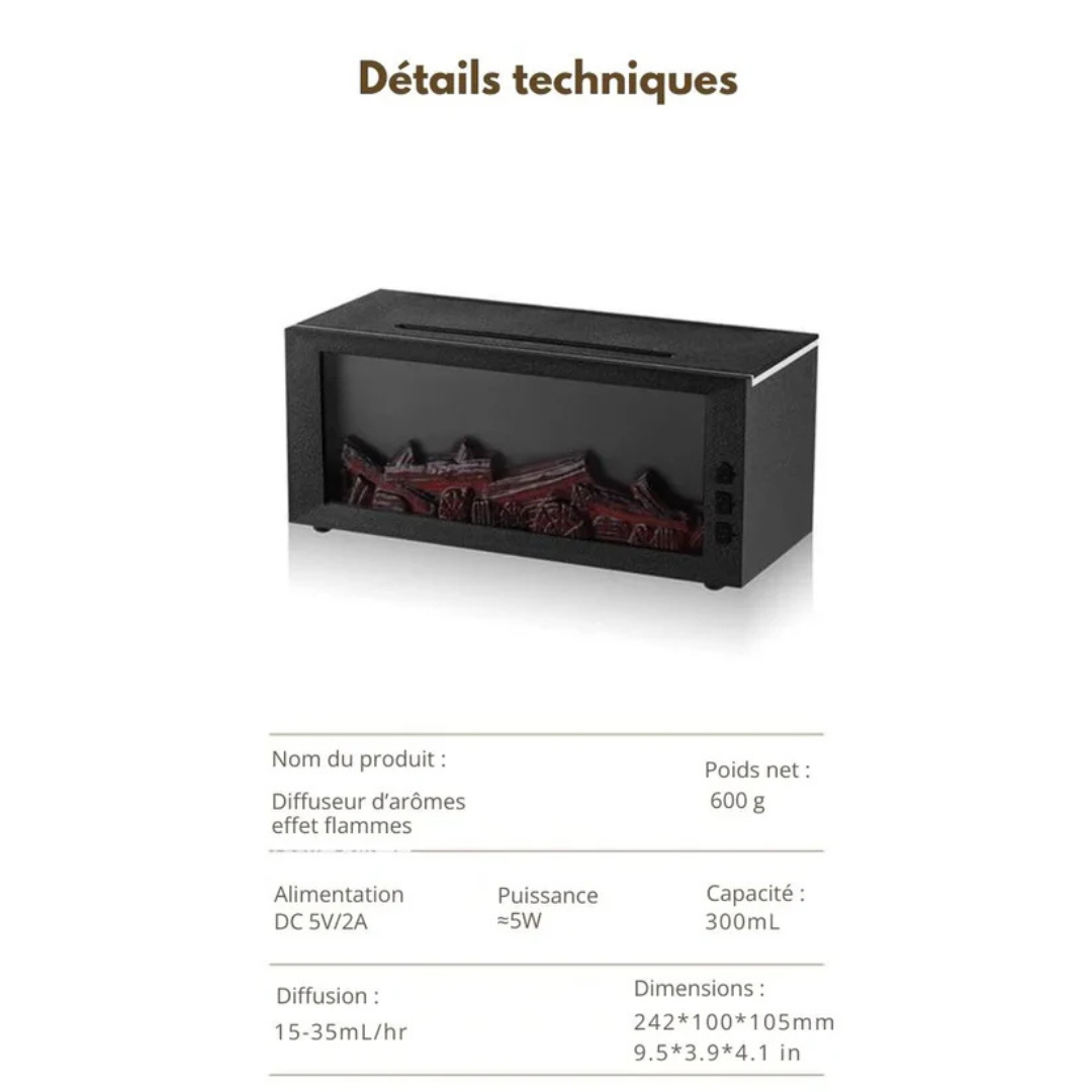 Diffuseur d’arômes à effet flamme