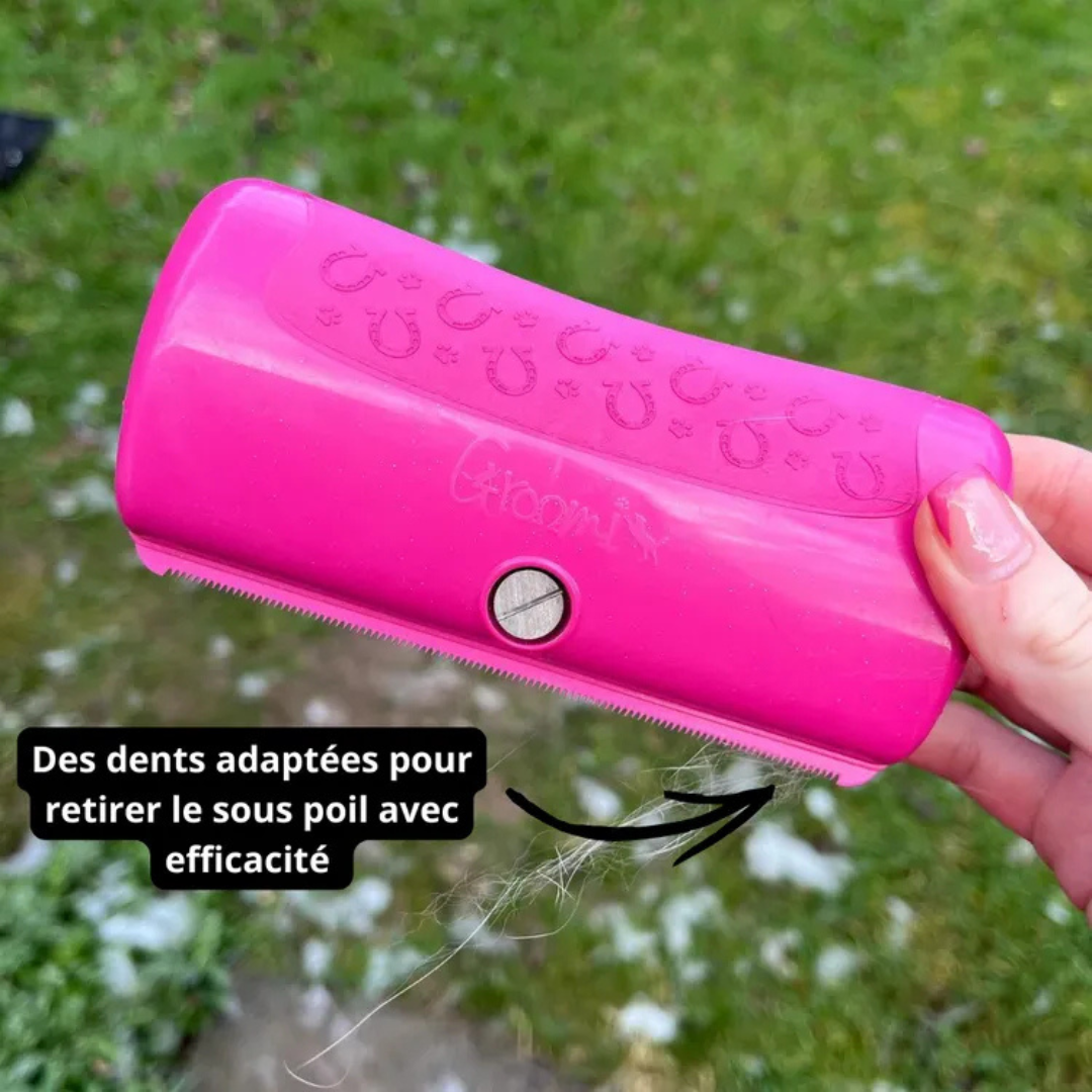 Brosse anti-poils pour chiens et chats
