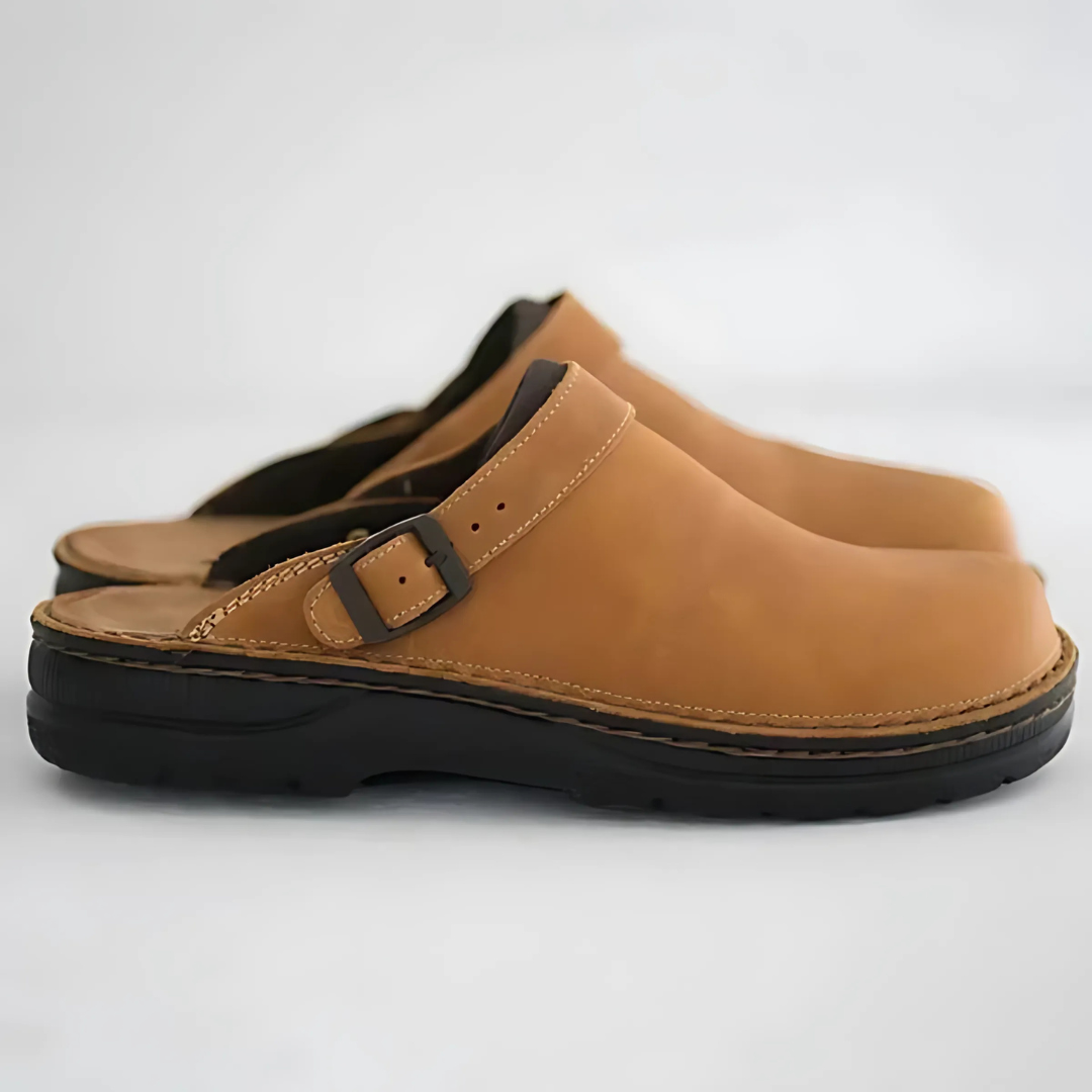 Chaussures confort en cuir sans lacets