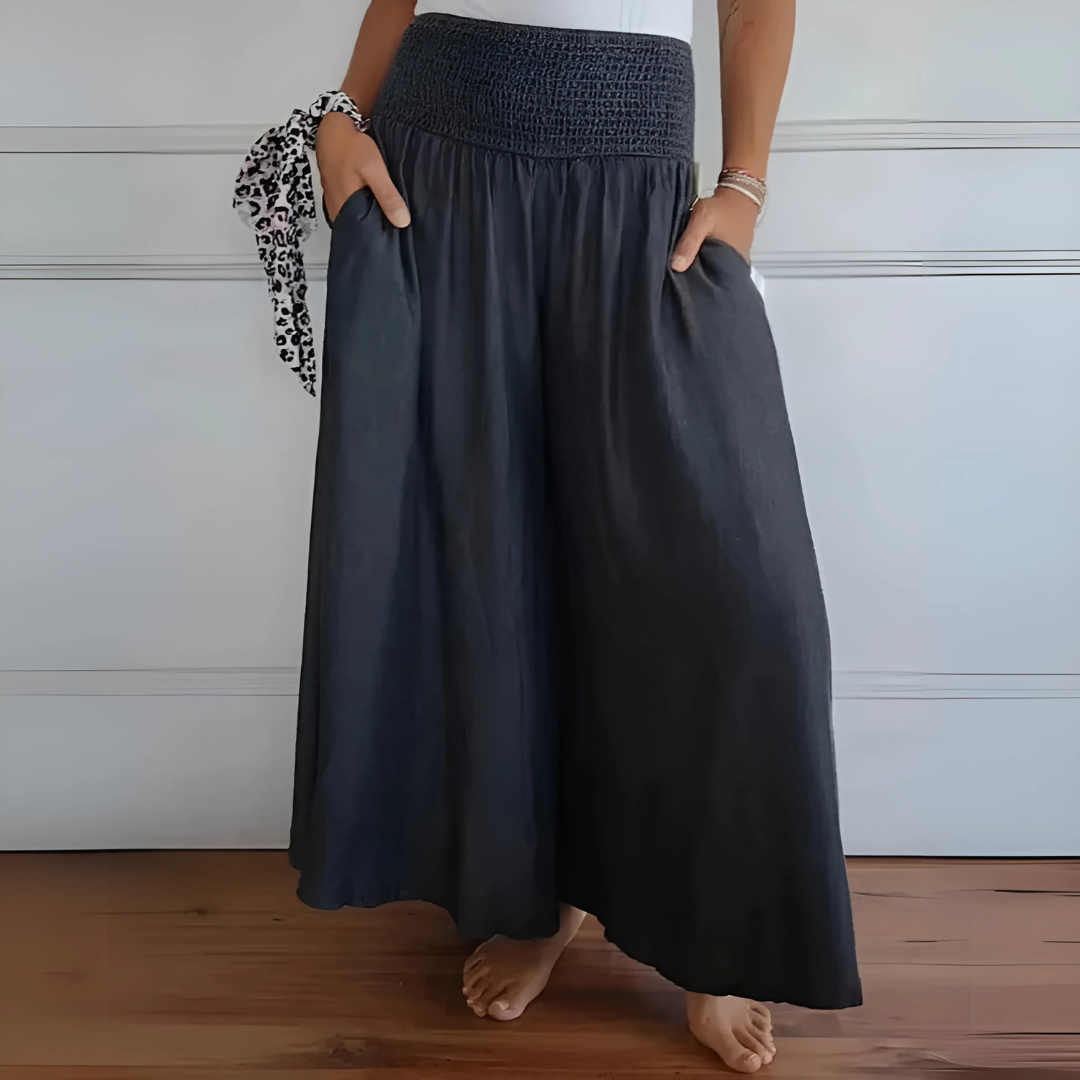 Pantalon jupe-culotte confortable