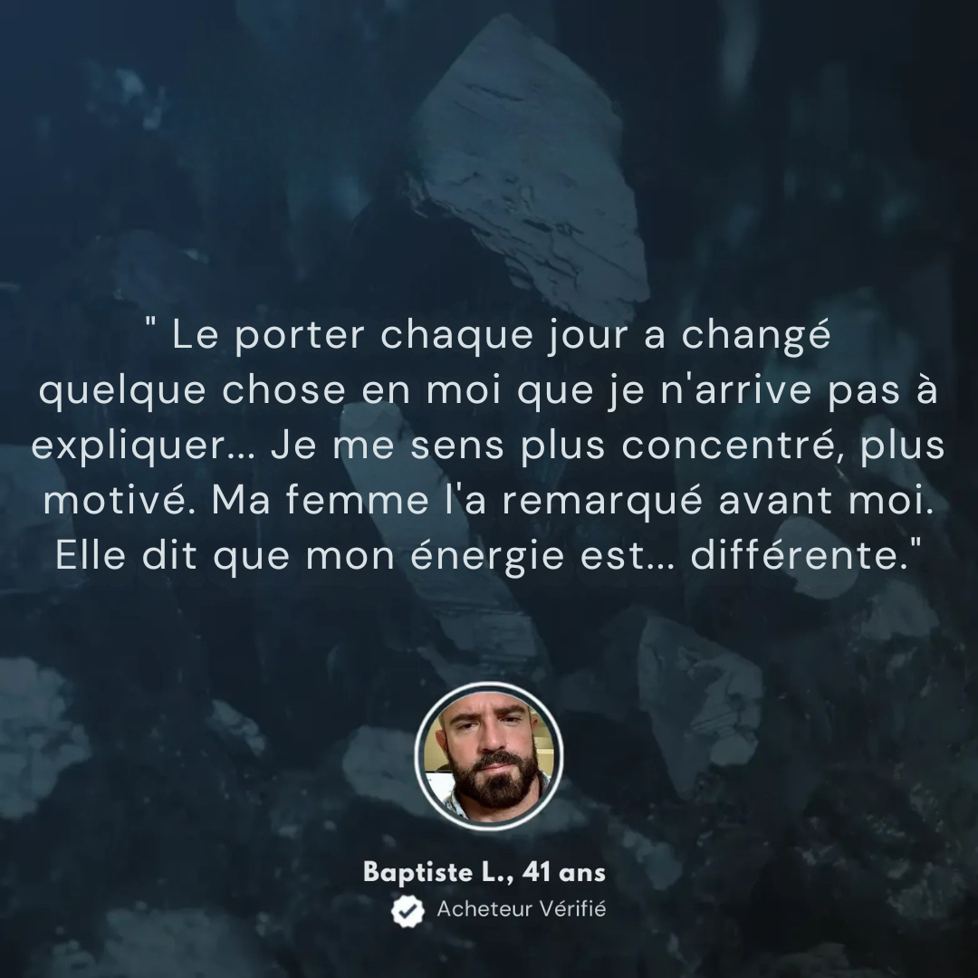 Bracelet Énergie Hématite