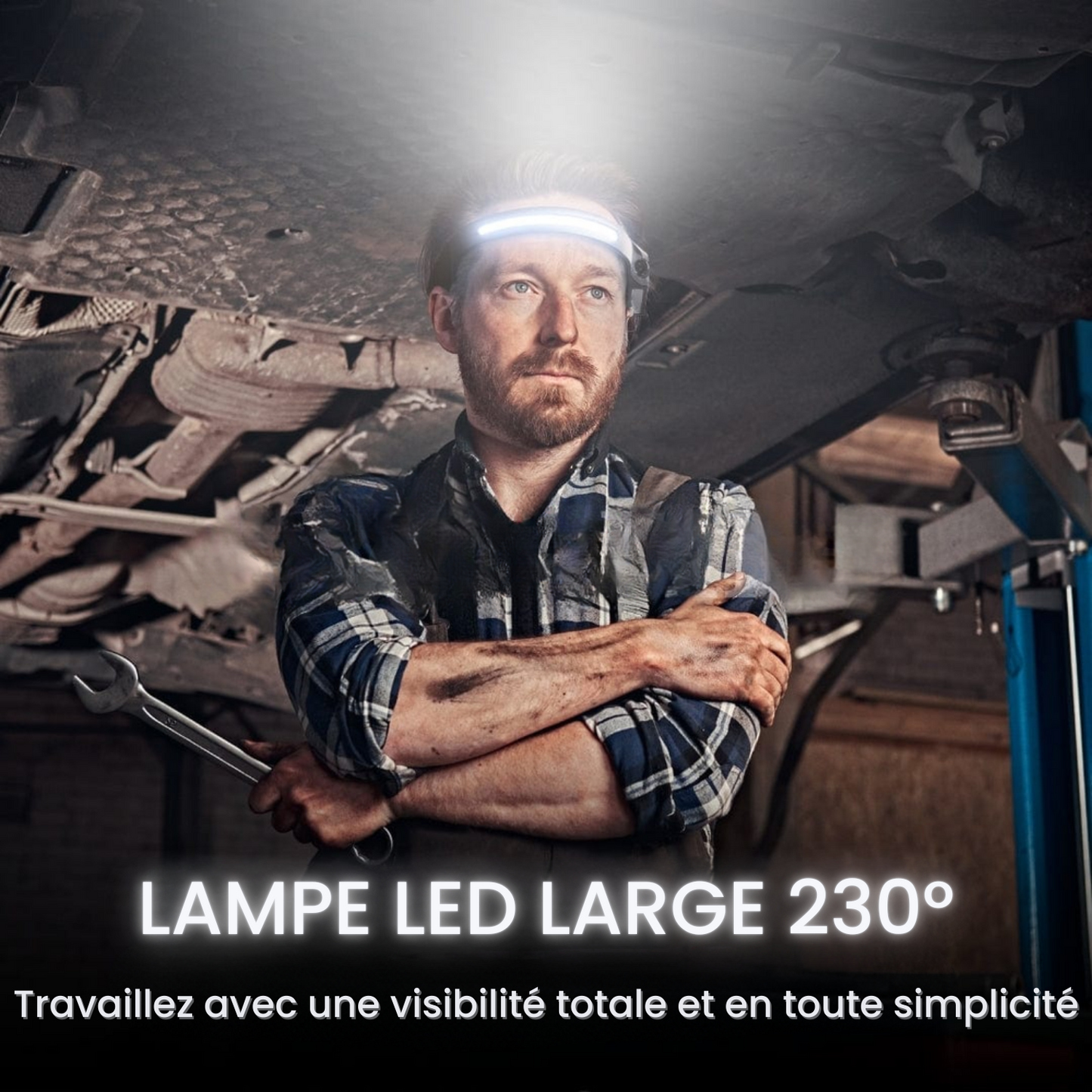 Wiederaufladbare LED-Stirnlampe mit Bewegungssensor