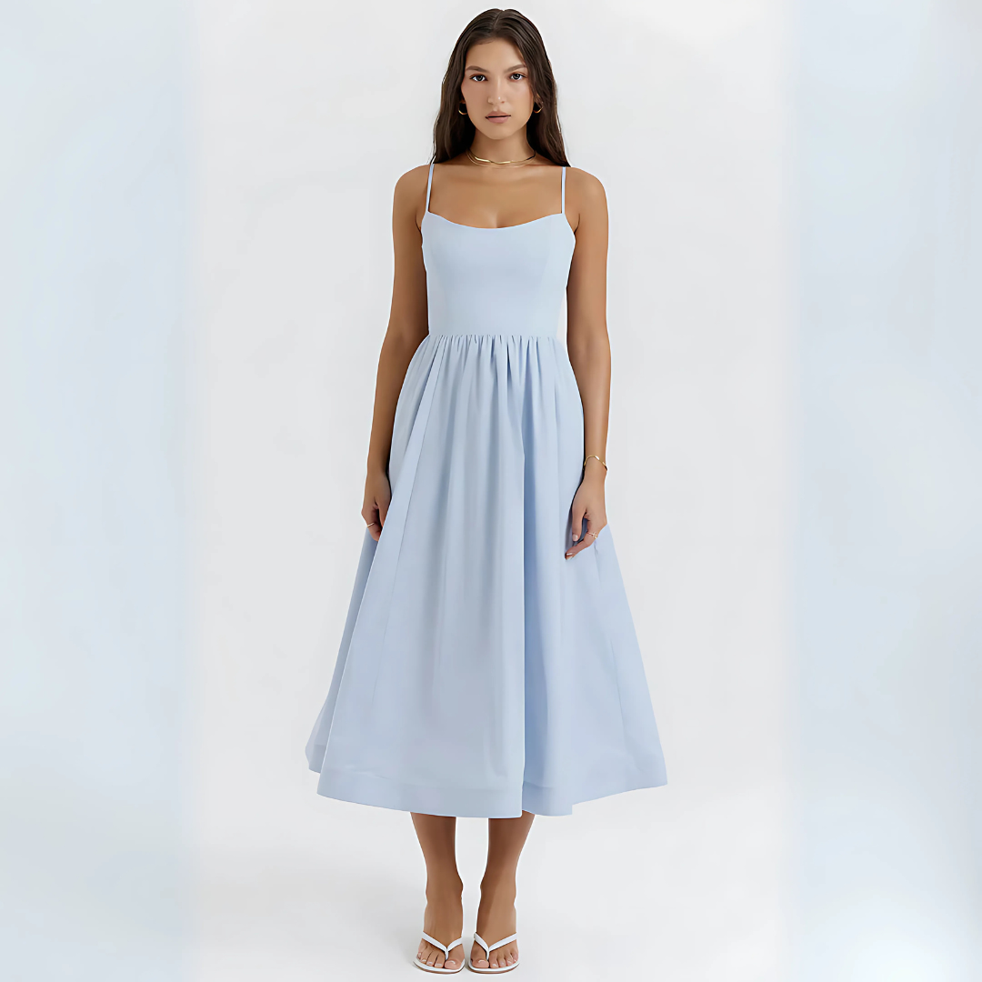 Damen Midikleid mit Trägern