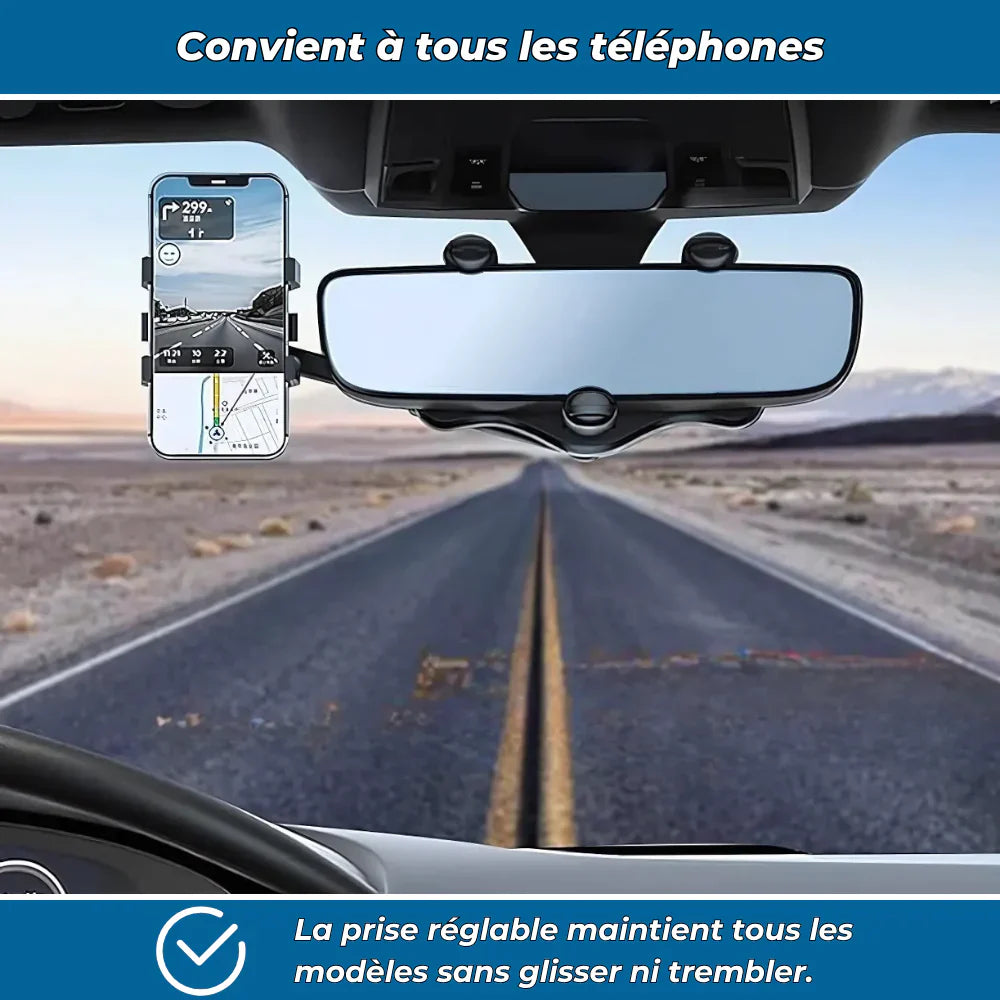 Support téléphone rotatif 360° pour voiture