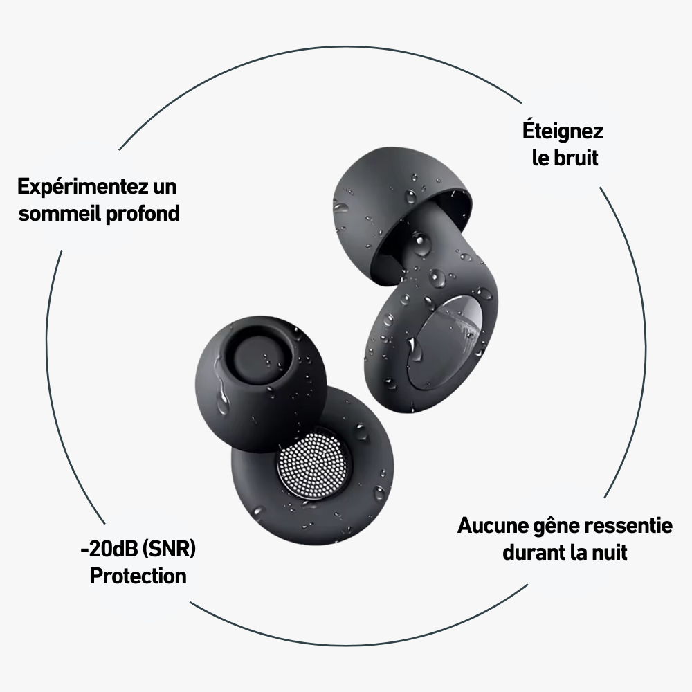 Bouchon d'oreilles Haute Qualité + Boîtier Offert