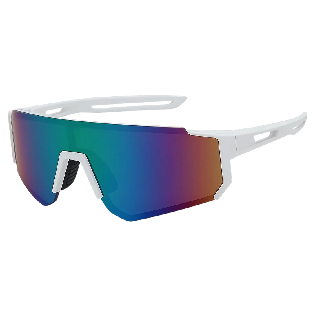 Futuristische Sport-Sonnenbrille „Galaxy“ in Weiß – Alp Shop