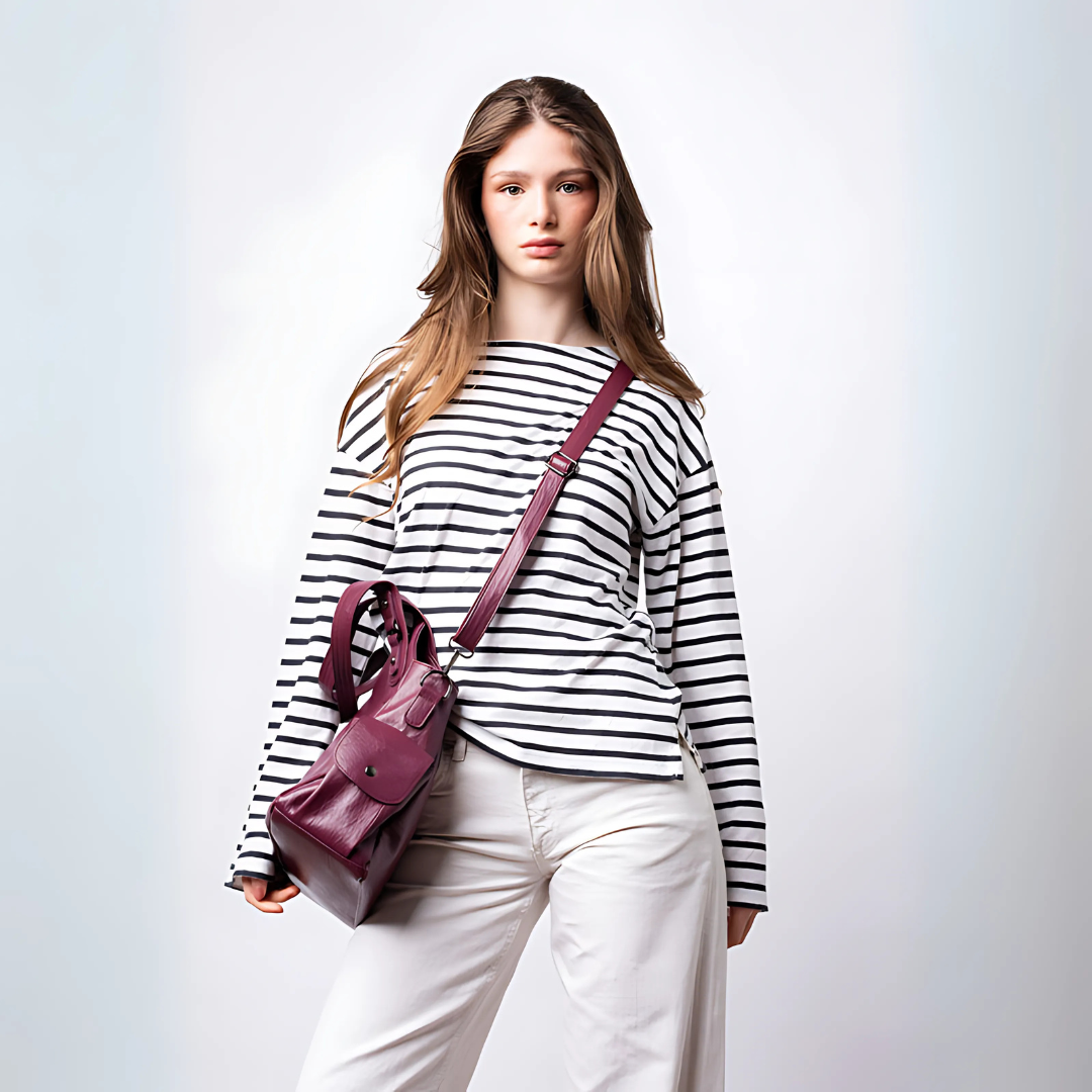 Sac cabas végan bordeaux