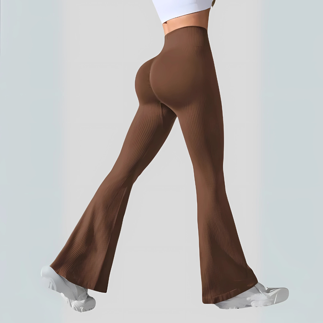 Figurformende Leggings mit Schlag