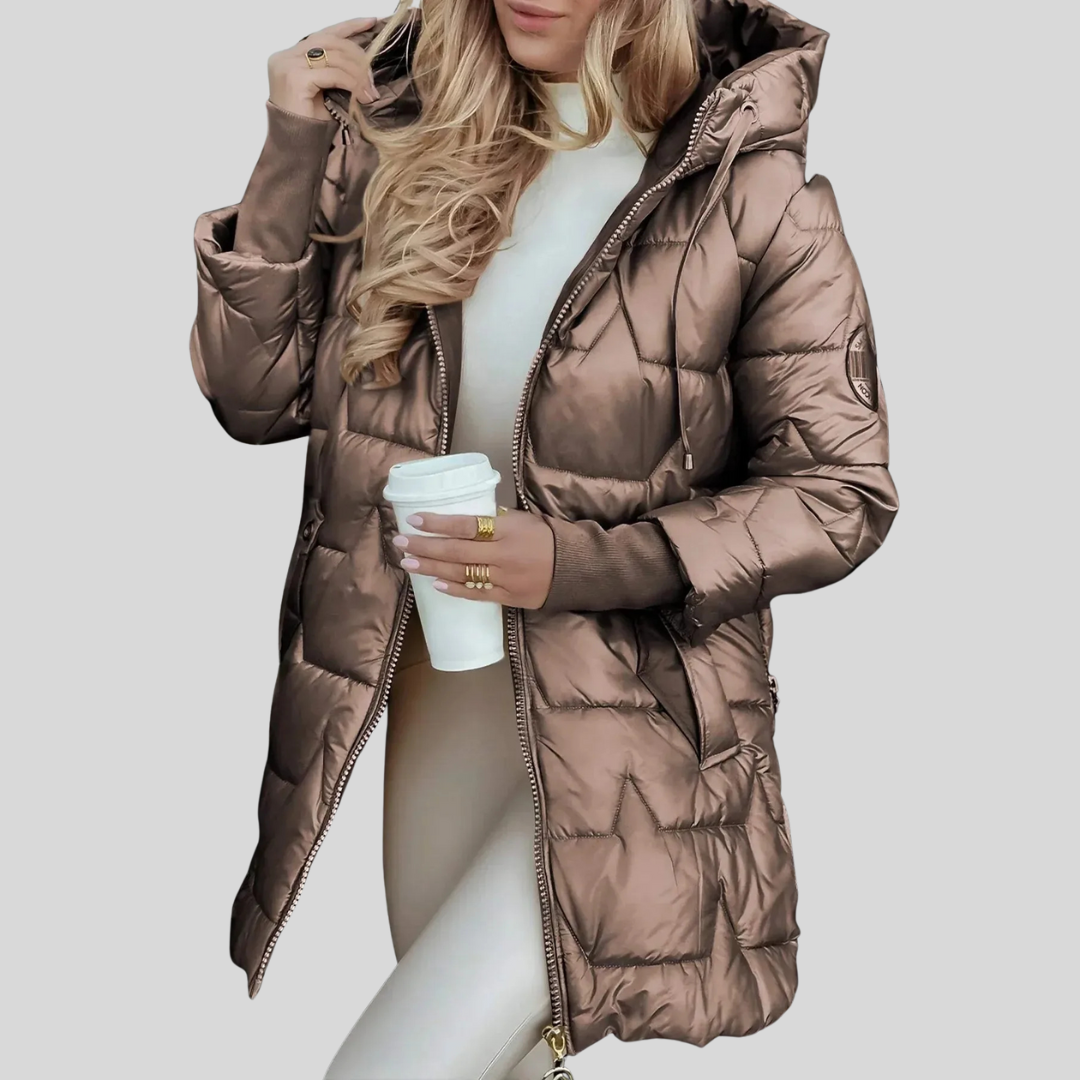 Veste matelassée longue femme