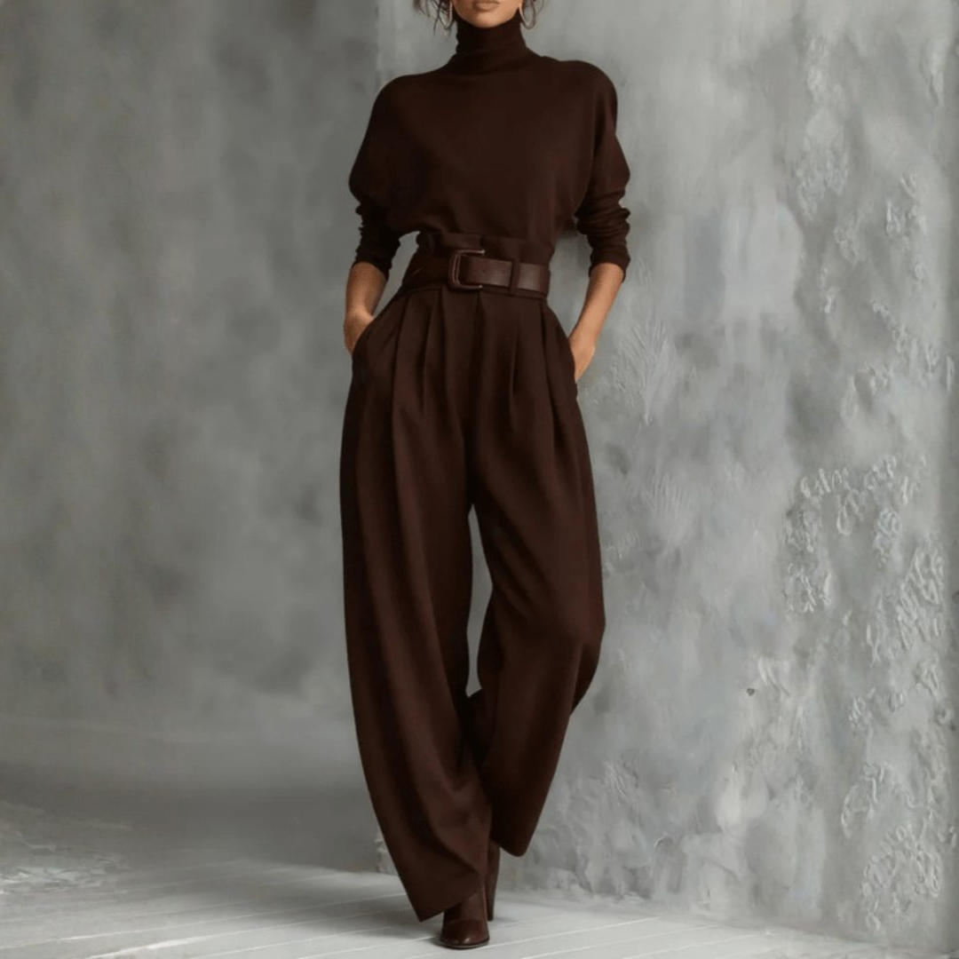 Combinaison élégante col montant