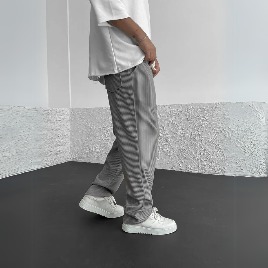 Ripp-Hose mit lockerem Sitz