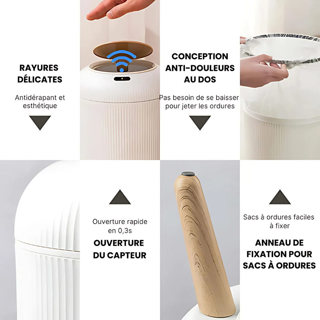 Poubelle automatique design