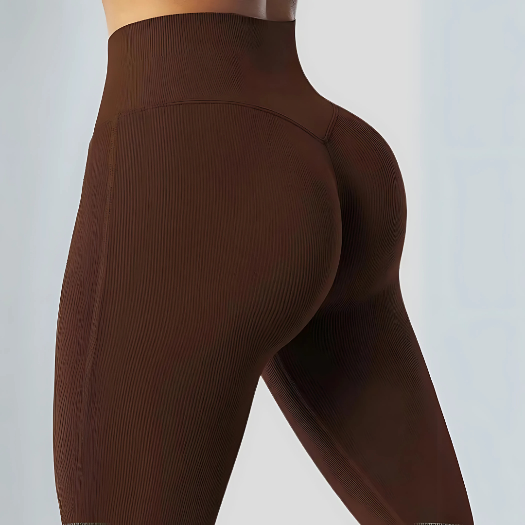 Figurformende Leggings mit Schlag