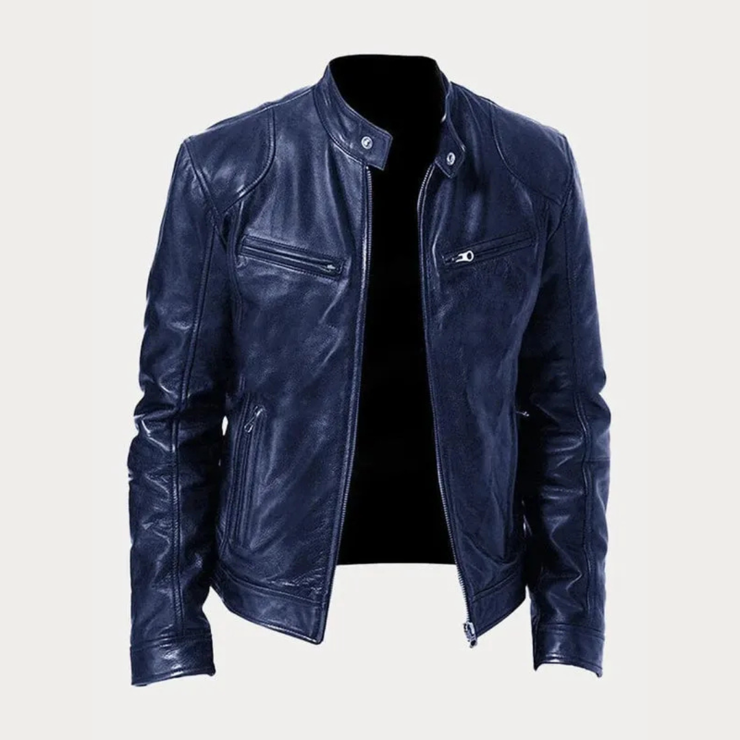 Veste en cuir homme