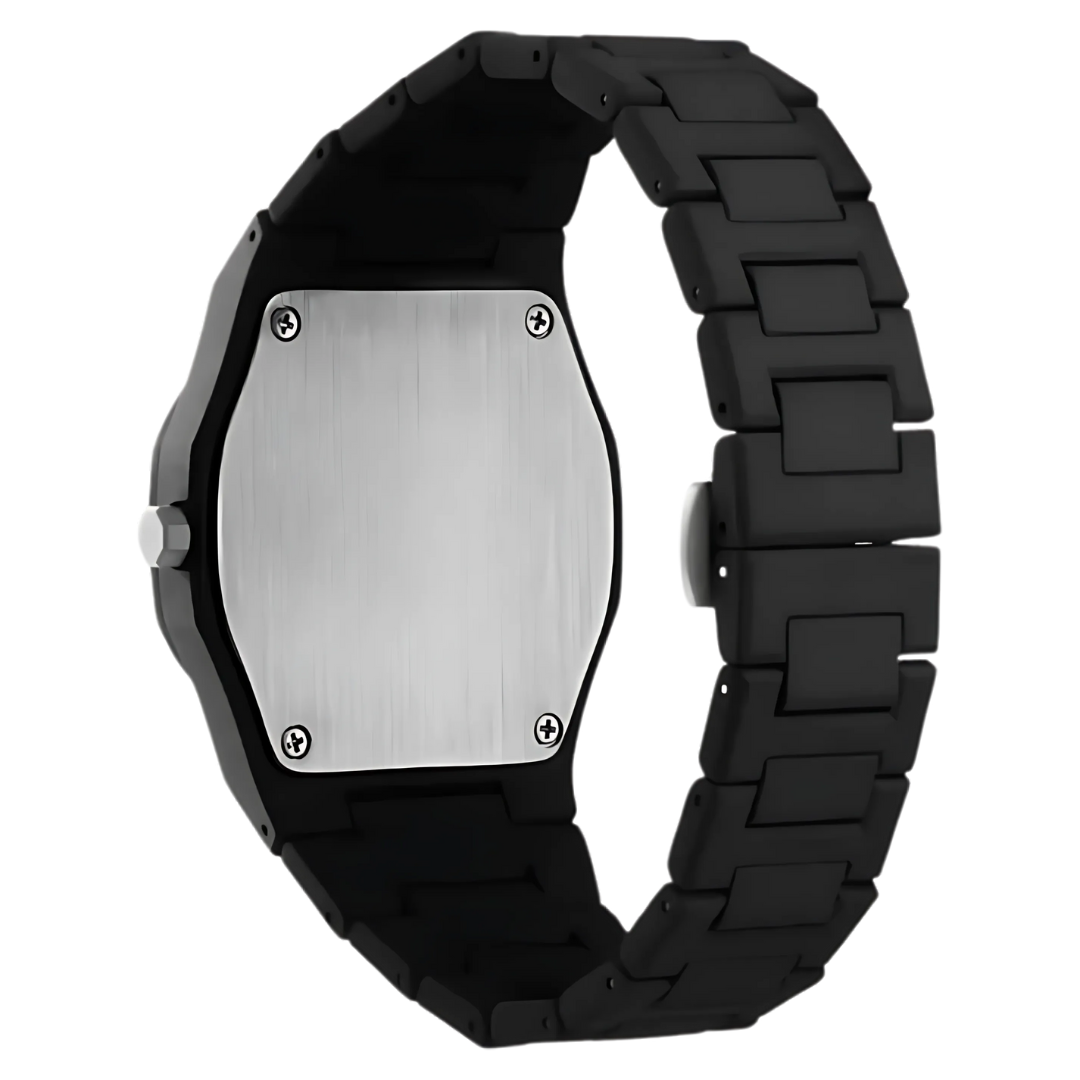 Montre noire minimaliste en céramique
