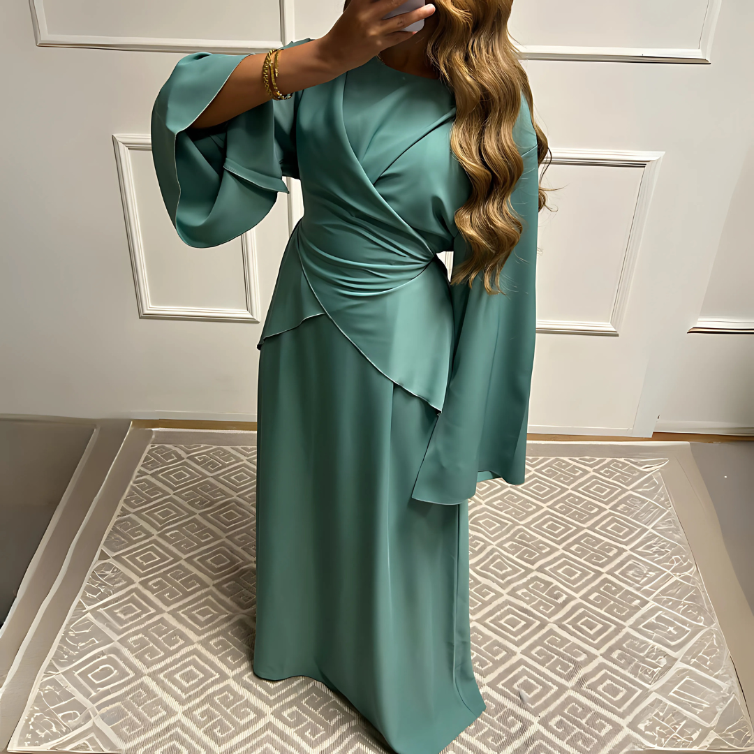 Abaya fluide manches papillon