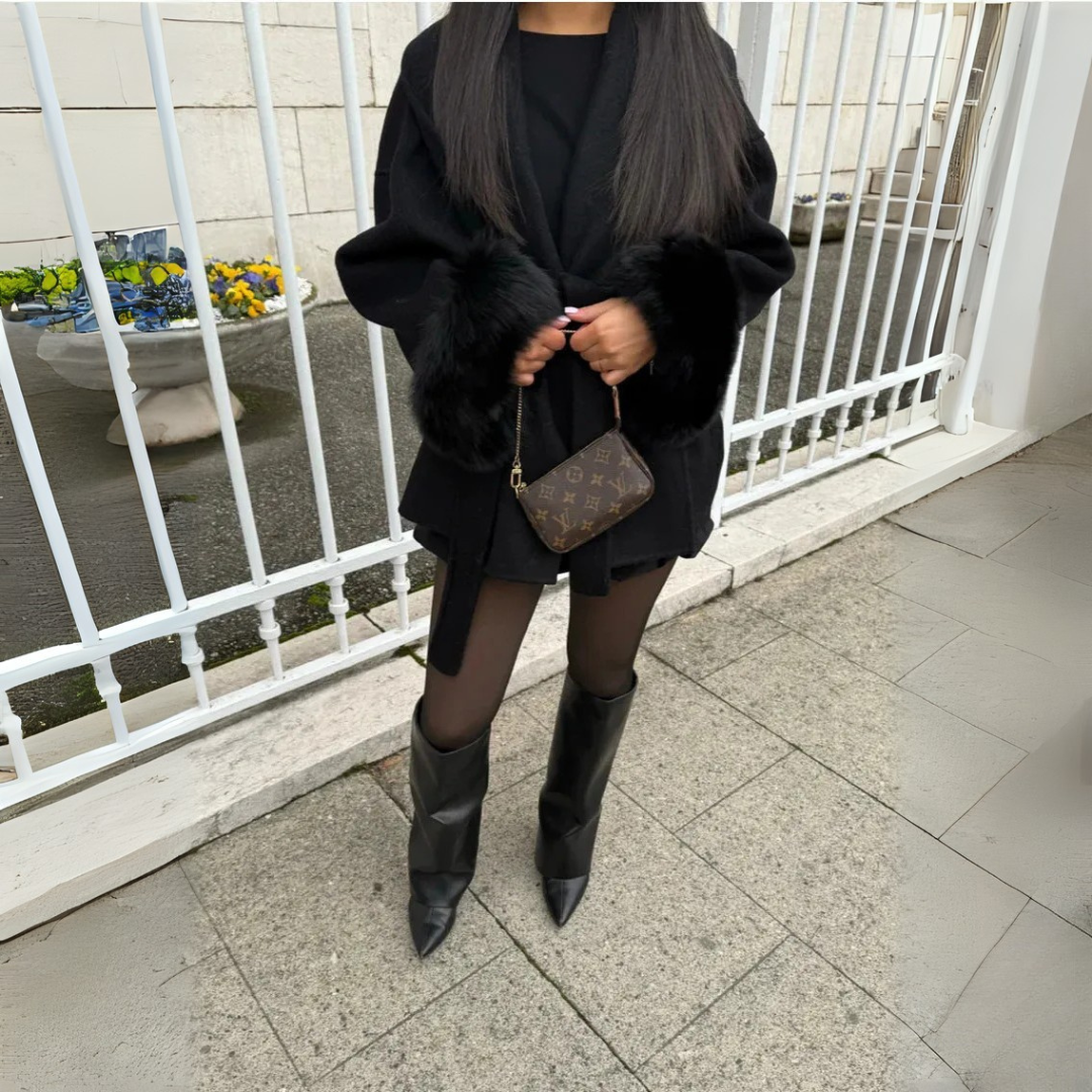 Cardigan ceinturé en maille douce