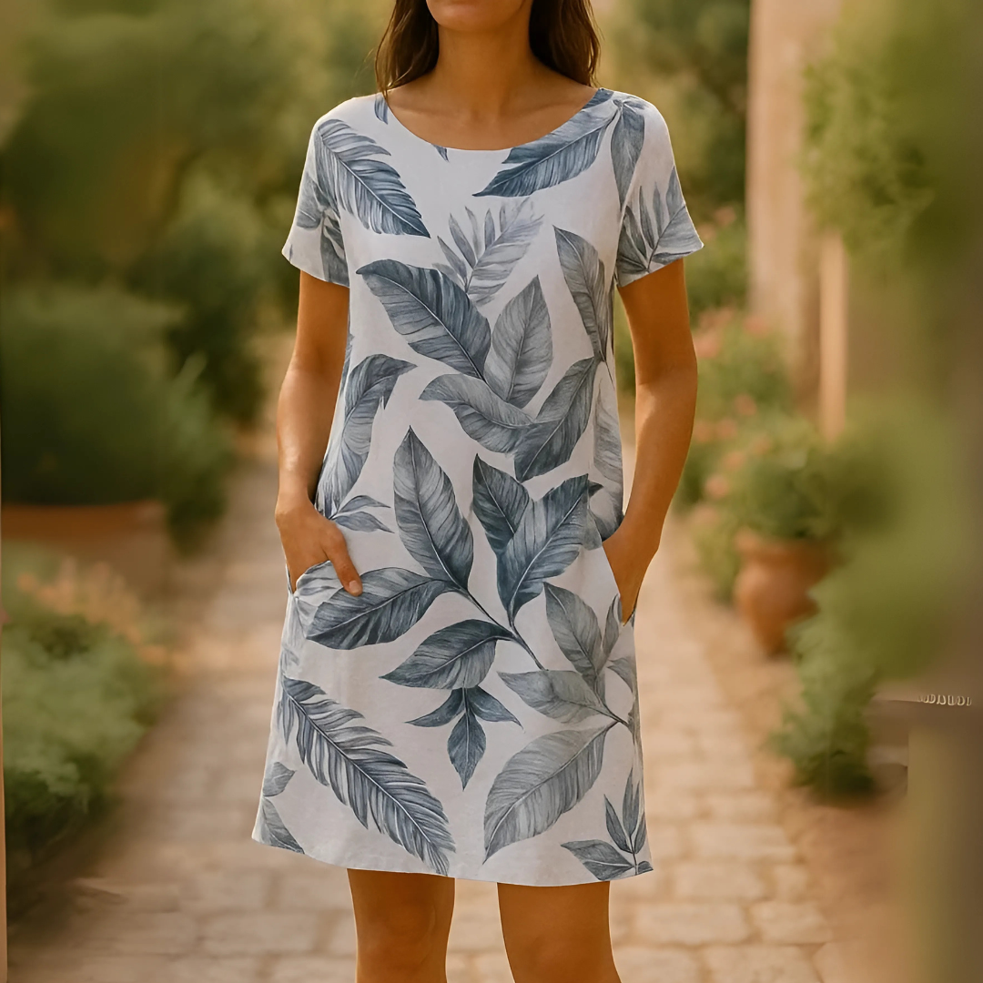 Robe Élégante en Coton et Lin